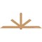Ekena Millwork Kennewick Timber Gable Bracket, Western Red Cedar, 108"W x 40"H x 5 1/2"D x 5 1/2"F, 9/12 Pitch GBW108X40X0606KEN00SWR - alternate 1